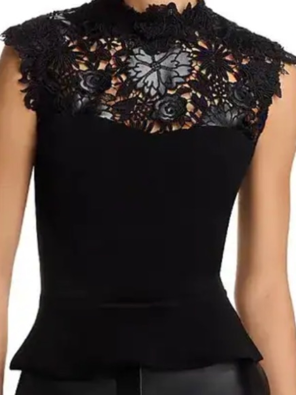 Generation Love Angelo Sleeveless Lace Top Women’s Black Size X-Small
